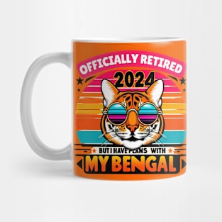 Officially retired but I have plans with my Bengal CAT. BENGALS LOVERS Mug